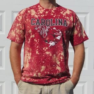 South Carolina Gamecocks Splatter Bleach Tee sz XL